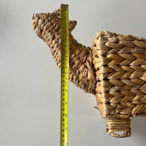 Woven Dinosaur Basket - Nursery Decor of Plant Holder - Picture 7 of 8